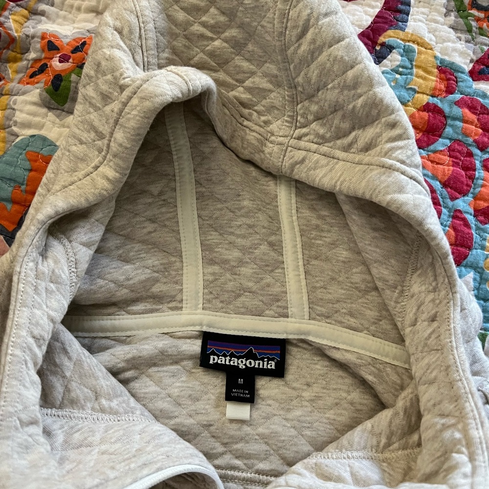 Patagonia jacket quilted zip up hoodie
